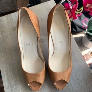 Christian Louboutin  peep toe platform
